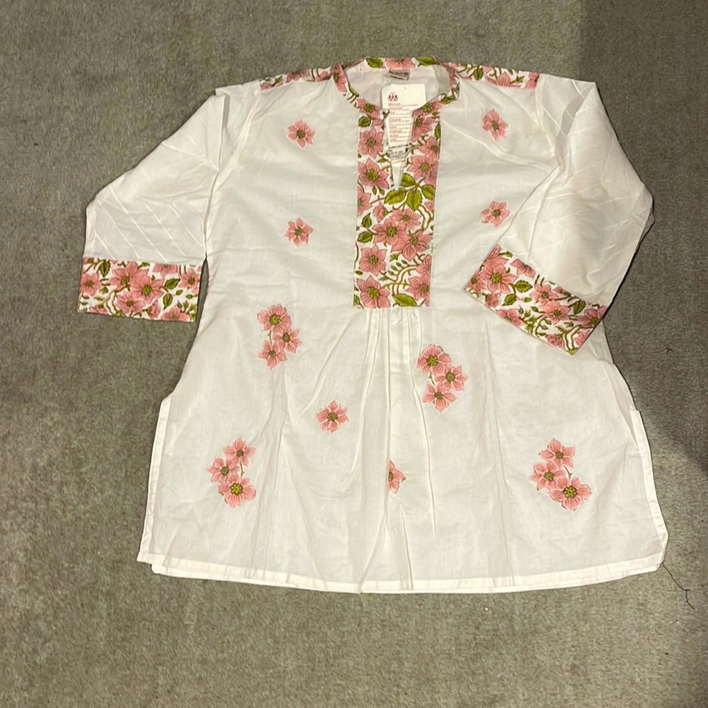 Suvasa cotton hand block shirt size M/L